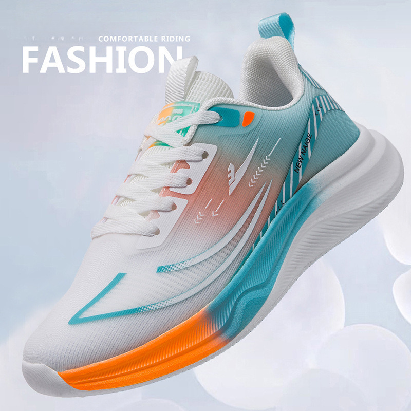 Men's 2025 spring new thick soled ice silk men's breathable comfortable sports fashionable and trendy casual shoes