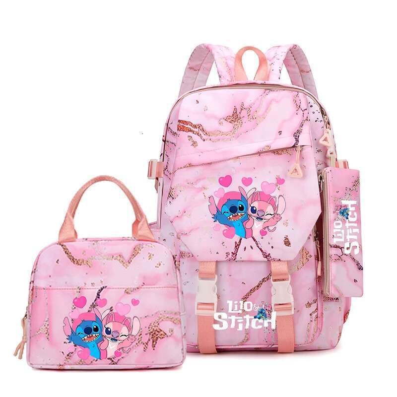 3pcs Backpack, Pencil Case, Foldable Insulated Cooler Lunch Bag, Large Capacity Schoolbag, Casual Daypack For Daily Use