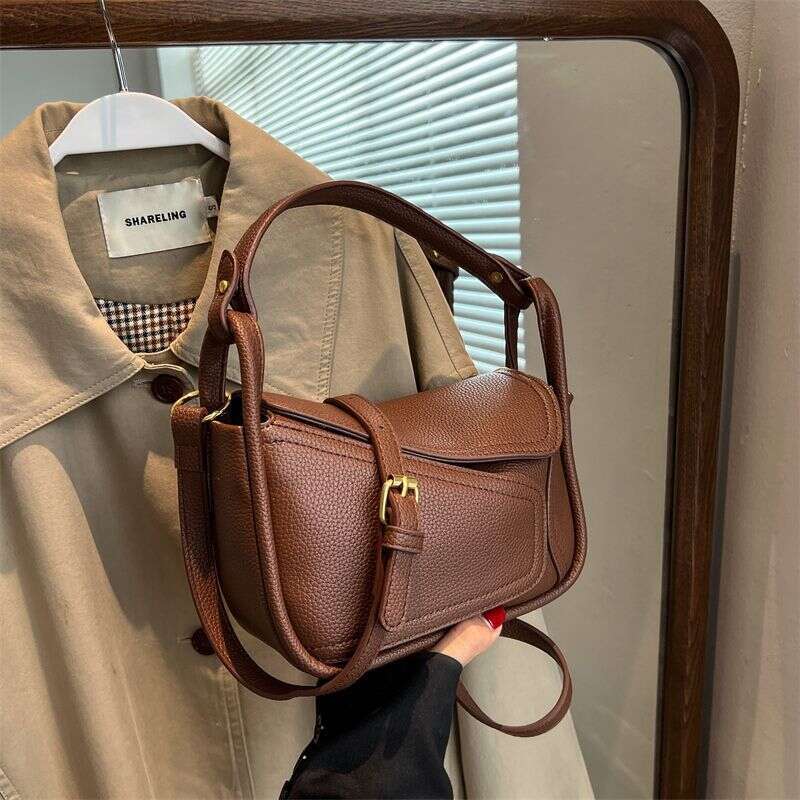 niche design geometric women's high-end feeling armpit fashionable dumpling bag versatile single shoulder crossbody bag