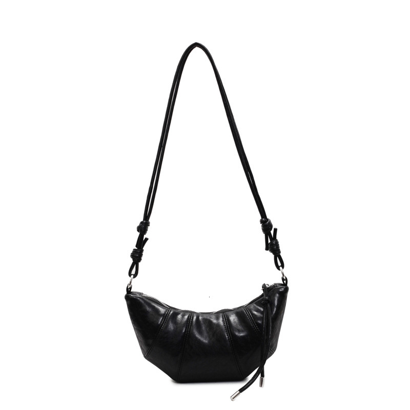 New Free Bag 2025 New Niche Design Trend Simple Solid Color Horn Multi functional Commuting Fashion Women's Single Shoulder Crossbody Bag