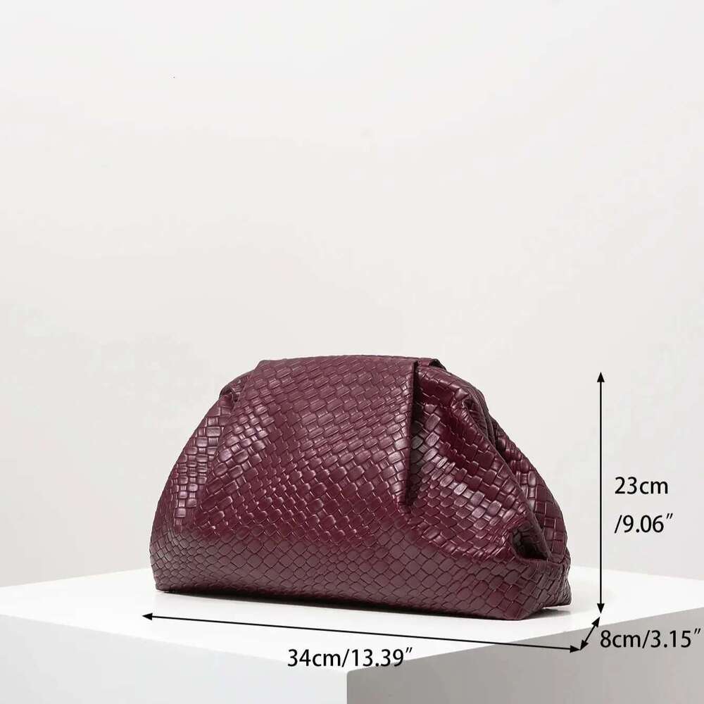 Vintage Artificial Leather Woven Pattern Clutch Bury Bag, Picorm Dresses For Women, Large Capacity Women Purse