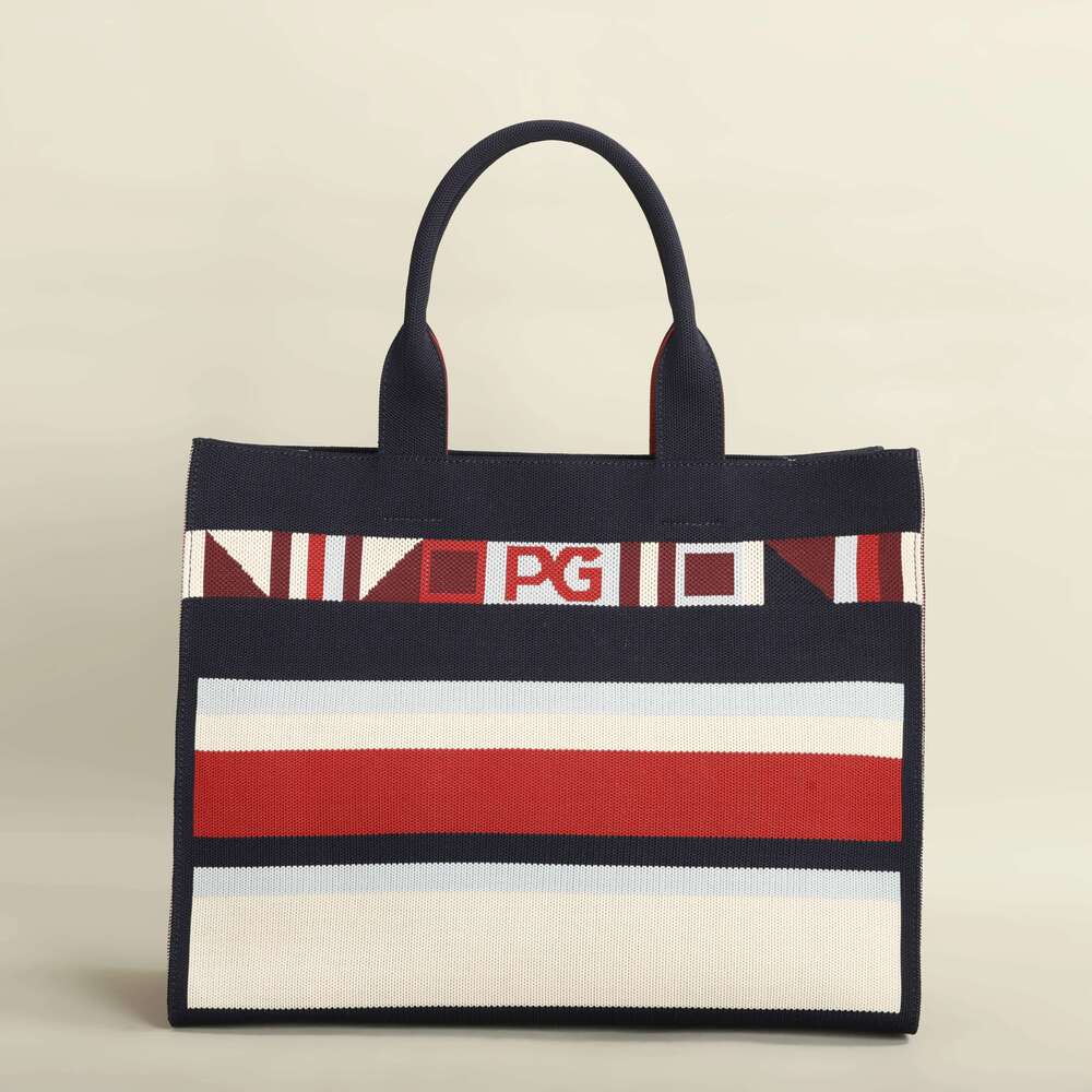 PG PATSY GRAIS unique style design shopping colorful striped handbag fashion shoulder bag