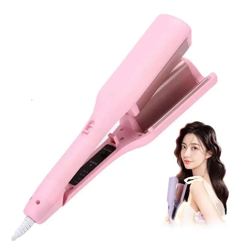 Fast Heating Automatic Stick Electric Curler Portable Big Wave Rotating Iron Hair Curling