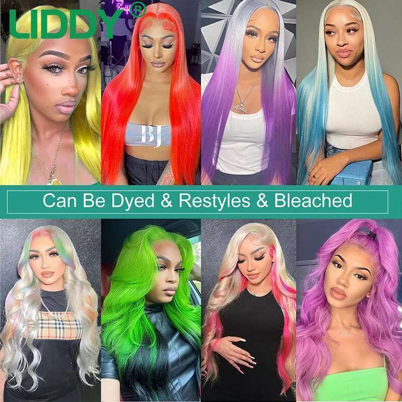 360 Full Frontal Wig Brazilian Bone Straight 13x4 13x6 Transparent Lace Front Human Hair Wigs For Black Women Pre Plucked