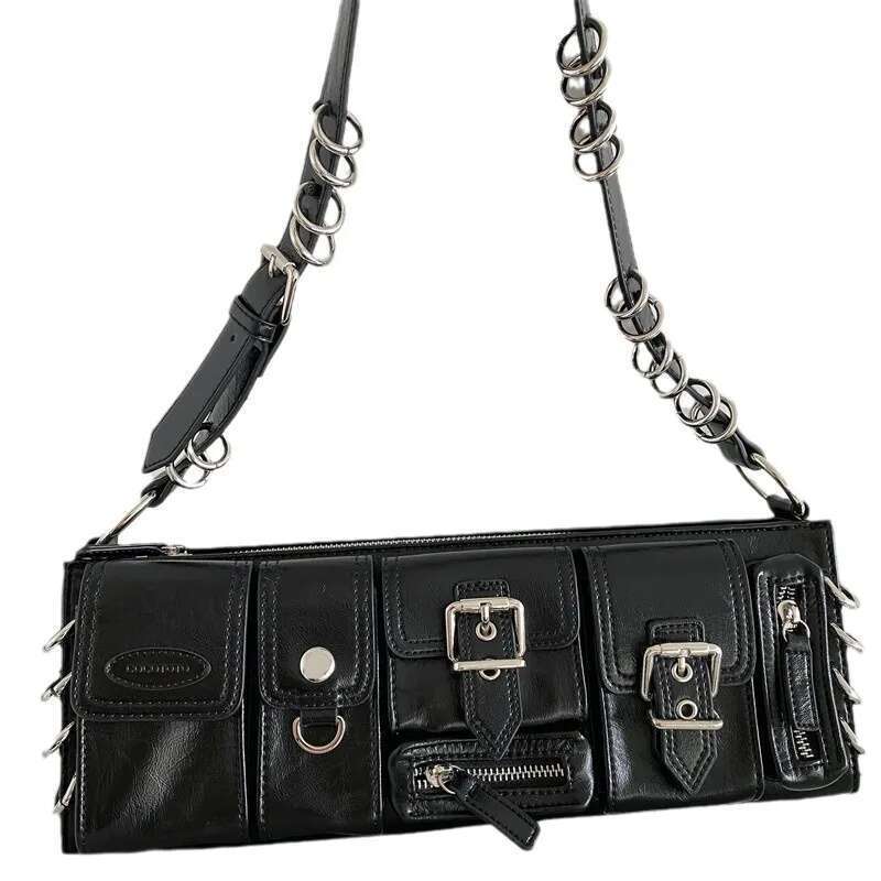 Vintage Handbags For Women Half-Moon Leather Hasp Shoulder Crossbody Bag Designer Ladies Underarm Bags Hobo 2024 Fashion
