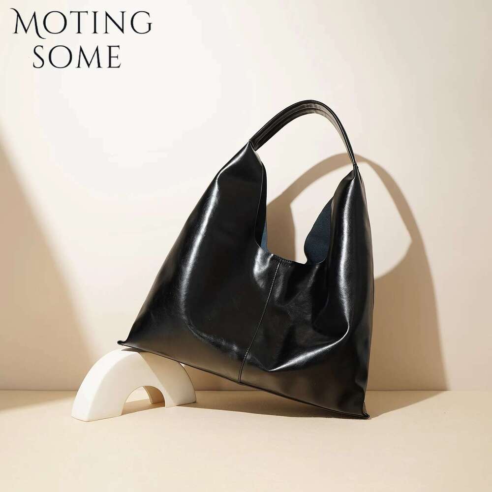 Motingsome Retro Melard Color Woman Bags Shoulder Casual Handbag And Purse Oversized Big Roomy Underarm Tote 2024 New