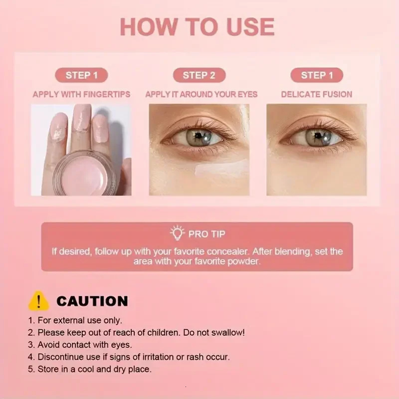 Hydrating Eye Brightening Concealer Contour Cream-Full CoverageLong LastingCorrecting Eye Concealer for a Perfect Look Makeup 250512