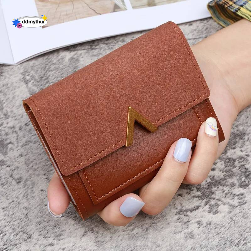 Women's Leather Wallet with Zipper - Hasp Envelope Design Coin Purse, Multi Card & ID Holder, Lady Moneybag Clutch Pocket ddmythur