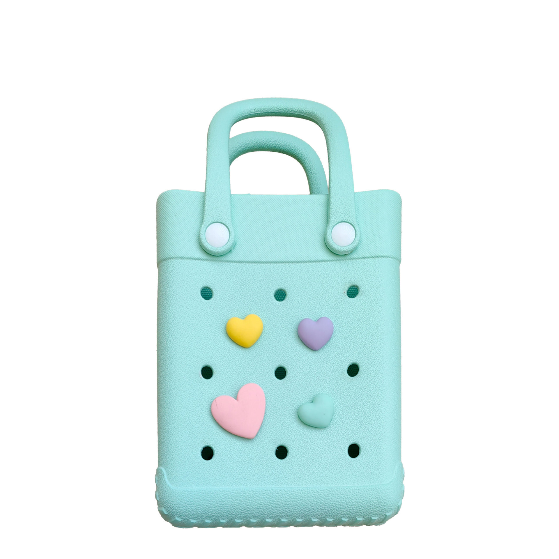 New Fashionable EVA Hole Mini Beach Handbag Waterproof, Fashionable, Portable DIY Storage, Hanging Decoration Small Bag