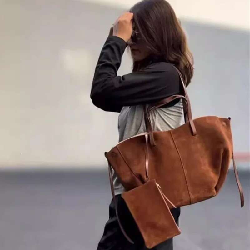 High-End Feel Polenechamois Leather Fanny Pack Single Shoulder Underarm Of High Quality Tote Bag Motorcycle Equipment Access