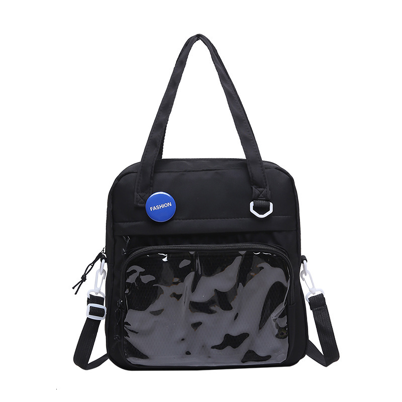 Free Delivery Designer Bag 2025 Winter Casual Crossbody Versatile Transparent Baby Bag Single Shoulder Canvas Large Capacity Campus Commuter Luxury Ba