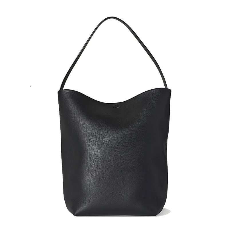 Bucket Niche Tote Large-Capacity Genuine Leather Women's Bag, Simple And Fashionable Single-Shoulder Bag For Women