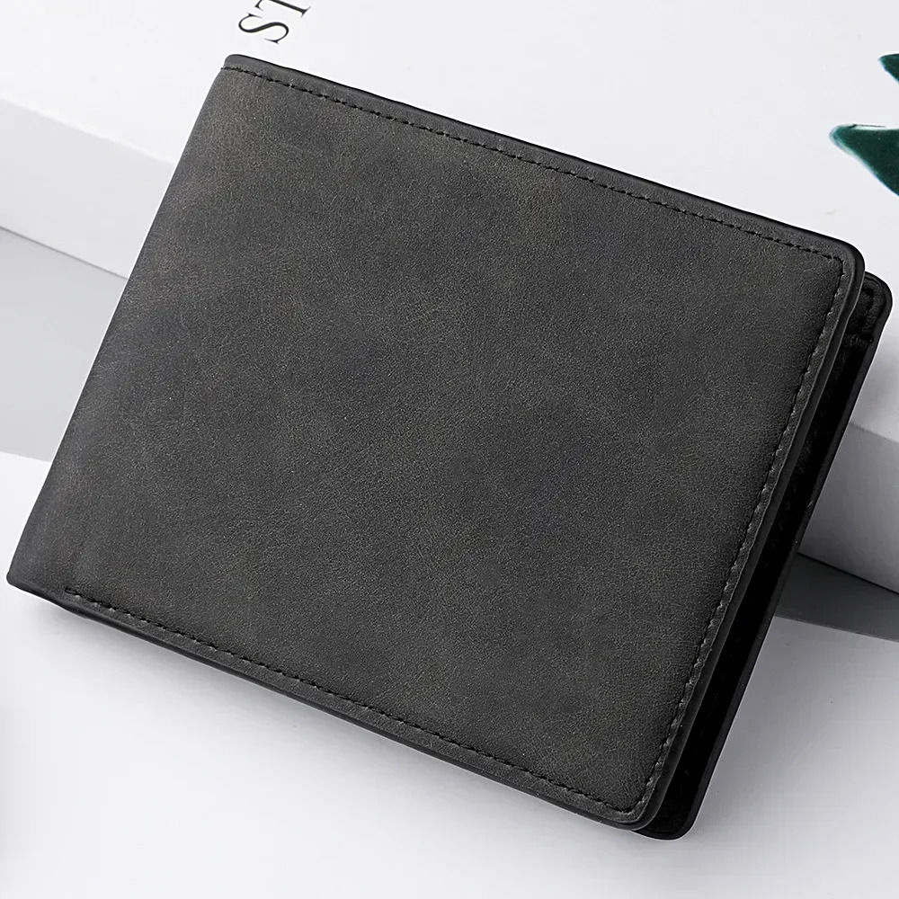 Wallet Mens Genuine PU Leather Male Short Zipper Simple Soft Leather Light Money Clip Vintage Business Wallet Students 250514