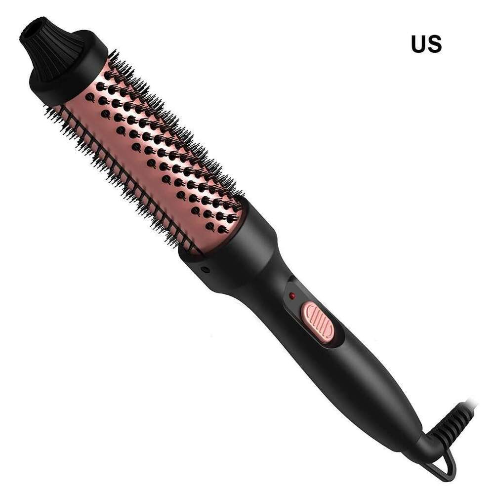Wavy Talk Thermal Brush Double PTC Heaters Automatic Recognition And Switching Display Curling Irons