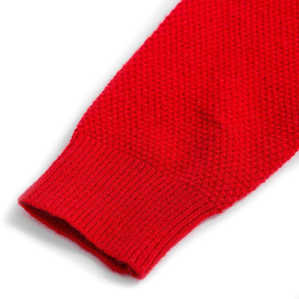 CHCH Women's Knitted 2024 New Red Christmas Casual Top Winter Warm Bottom Shirt