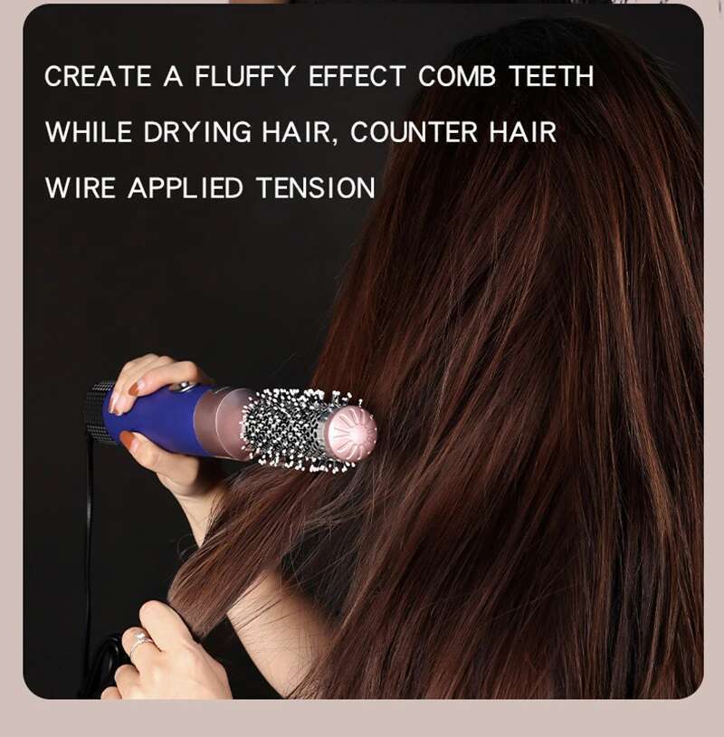 5-in-1 Hot Air Comb Negative Ion Automatic Curling Iron Multifunction Electric Straight Hair Dryer Volume Curly Hairdress