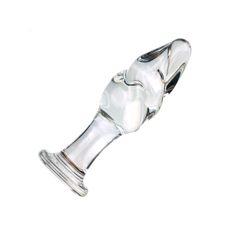 VaHppy Glass Anal Plugs Sex Toys Threaded 4 Styles SM BDSM Large 14*5CM Adult Products for Couples Masturbator Dilation Training 250515