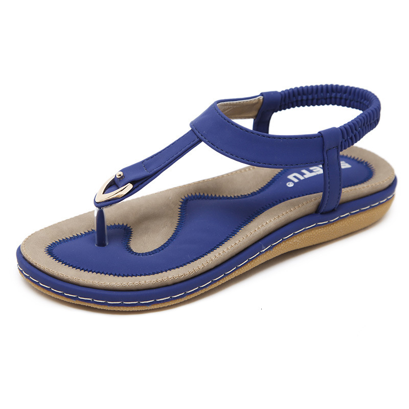 Top quality Brand High Quality New Style Free Delivery Designer Bag Summer 2025 New Sandals Women's Metal Large Buckle Embroidered Thread Flat Sh