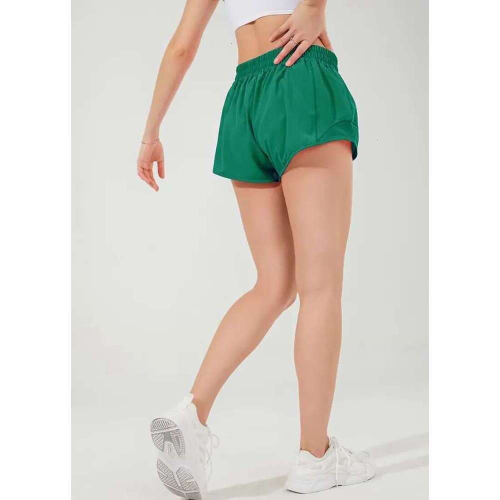 Womens Yoga Shorts Outfits With Exercise Fiess Wear Short Girls Running Elastic Pants Sportswear Pockets 88248