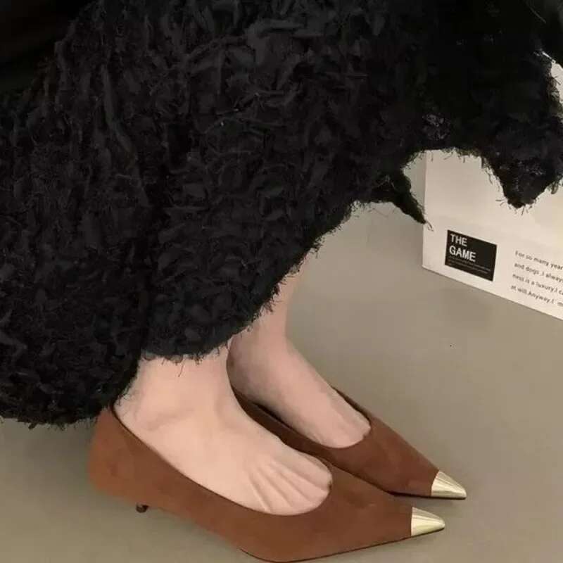 2025 Fashion Shoes Shallow Women's High Hot Sale Leopard Print Office and Career Sexy Pointed Toe Heels Women