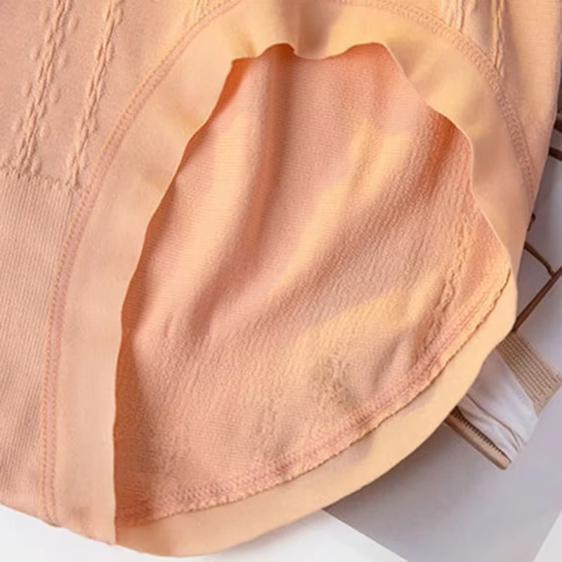 High-Waist Cotton Underwear Elastic Slimming Underpants Comfortable Breathable Plus Size Underpants Breathable Women's Seamless Triangle Waist Sh