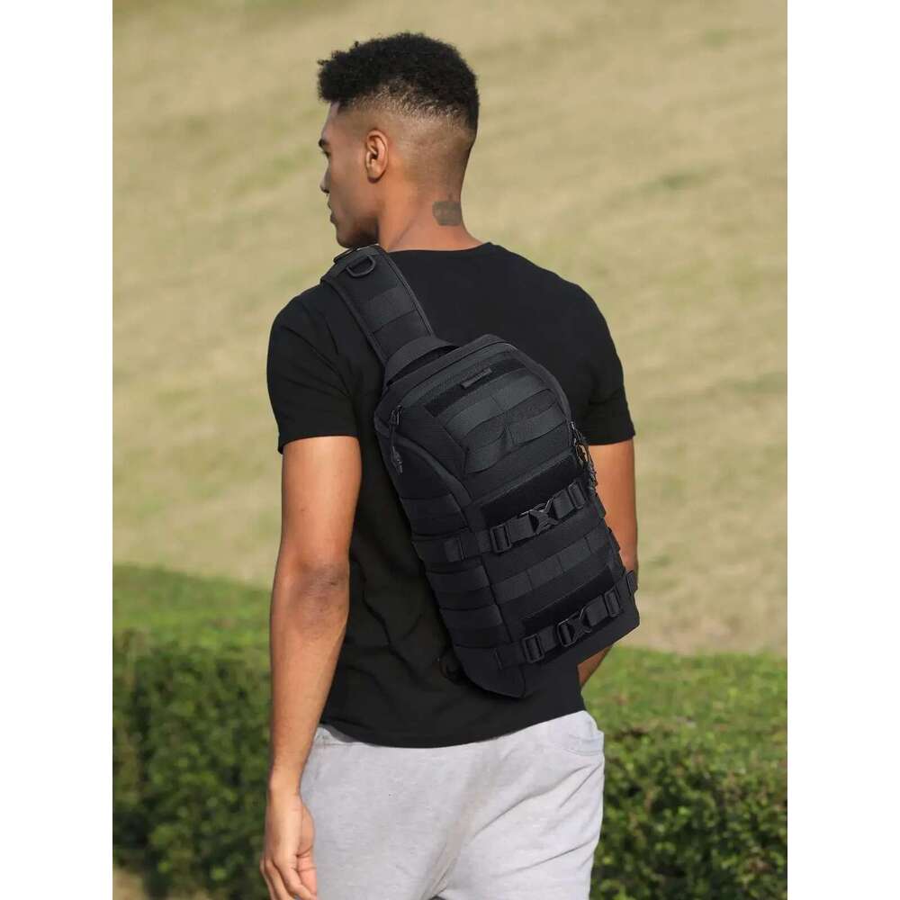 OZUKO Bicycle Crossbody Bag Camping Riding Travel Rucksack Molle Tactical Bags Hiking Cycling Outdoor