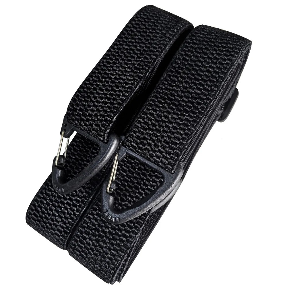 Heavy Duty Suspenders for Men Work Biker Outdoor 3.8cm Wide X-Back with 4 Snap Hook Adjustable Elastic Trouser Braces Strap Belt 250515