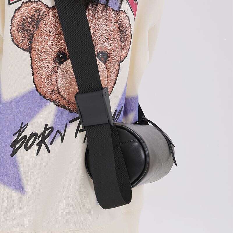 2025 New Women's Trendy Bucket Versatile Single Cross Shoulder Broadband Roller Cylindrical Bag