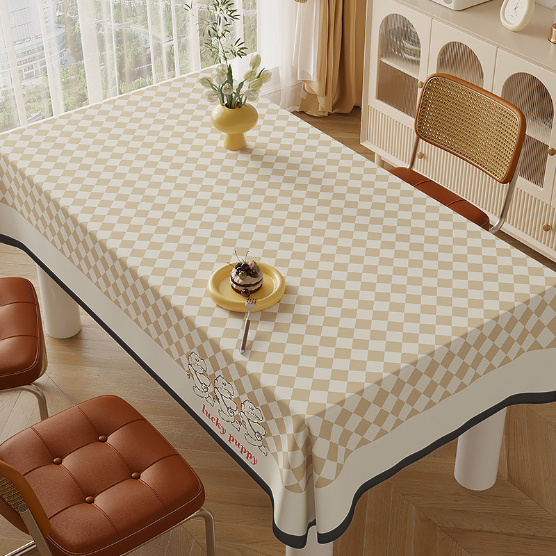 D307 light luxury tablecloth wash-free PVC pastoral American tablecloth 2024 coffee table mat supply chain factory wholesale