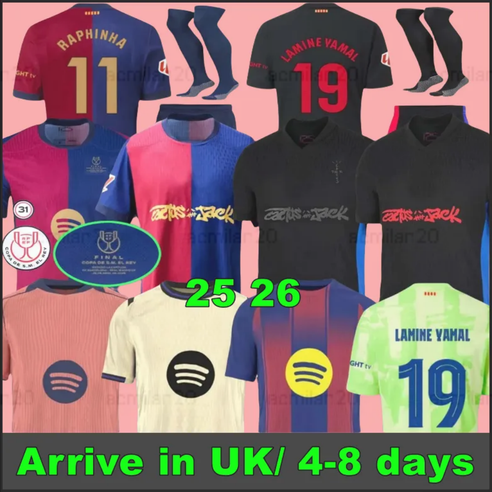 2025 2026 Player Version 25-26 Fan version Barcalona Soccer Jerseys styles Mens Uniforms Jersey Man Football Shirt 666