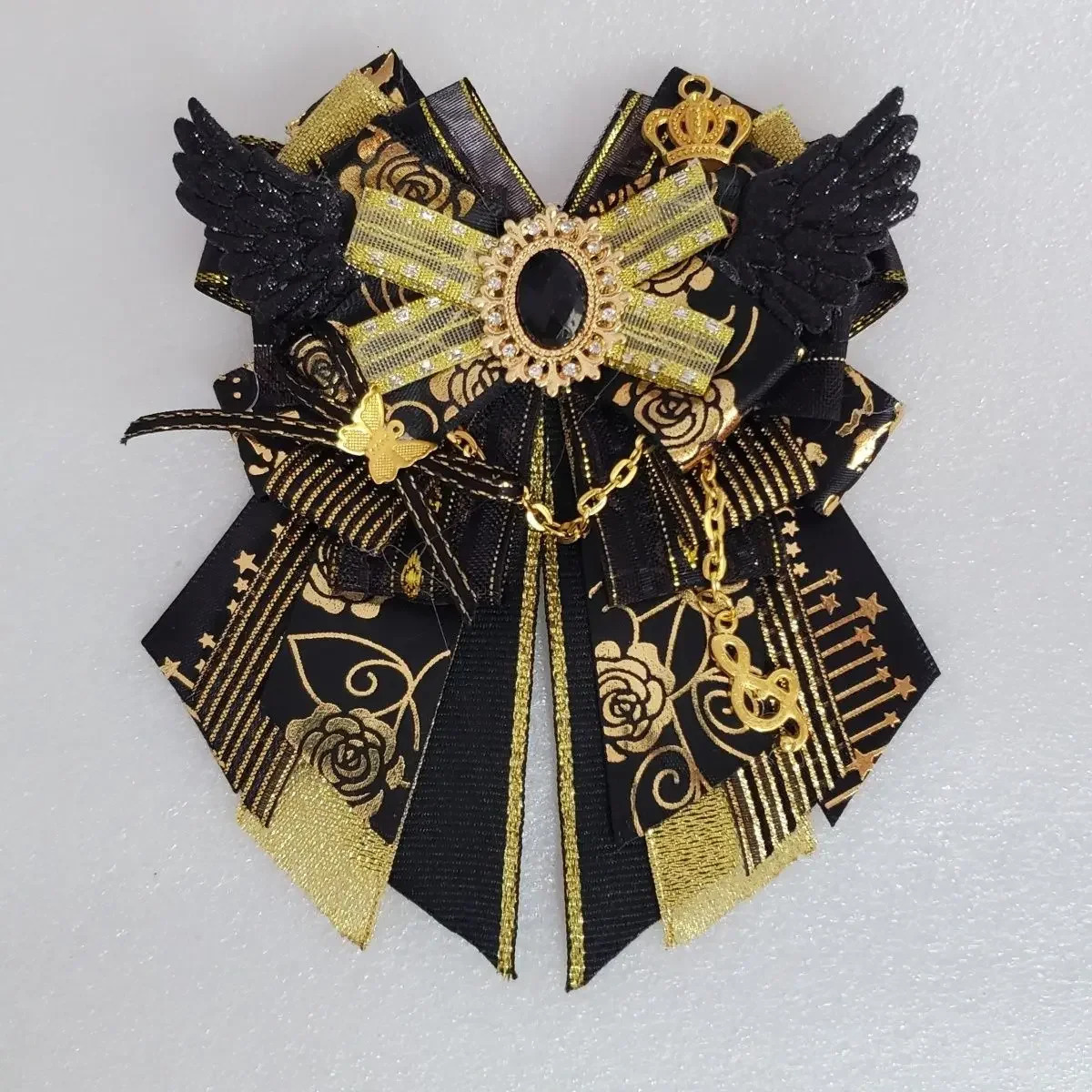 Lolita Bow Womens Brooch Anime Role Playing Dance Set Shirt Dress Accessories Handmade Collar High End Jewelry Gifts 250514