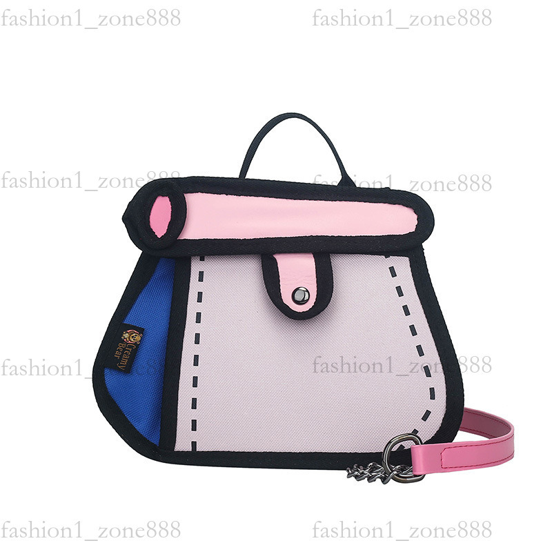 Super Cute Designer Bag Fashion 2D Cartoon Tote Bag High Quality Canvas Handbag Luxury Mini Shoulder Bags Outdoor Beach Party Holiday Gift Summer Godd