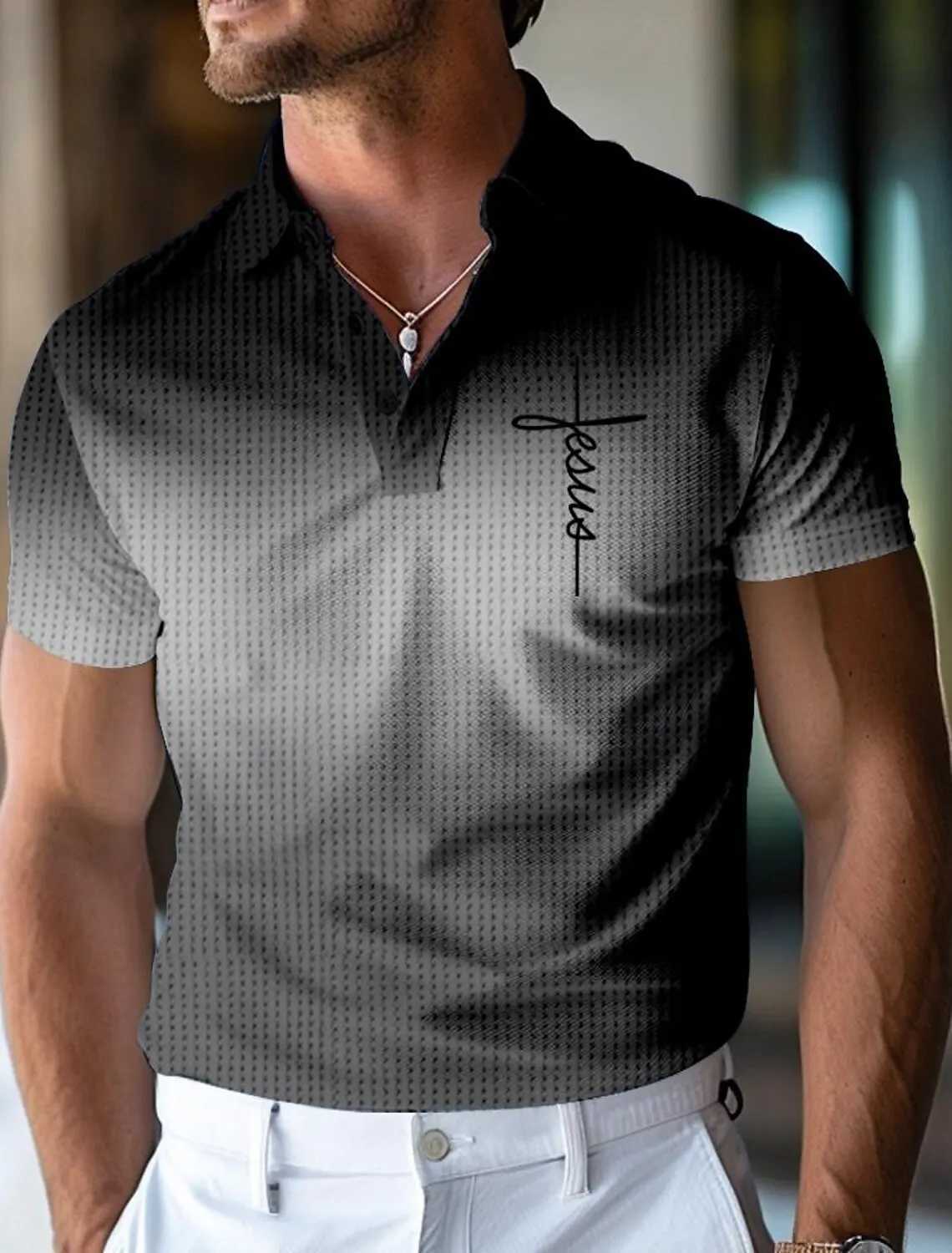 3D Printed Mens Polo Shirts Golf Shirt Short Sleeve Polo Shirts Collared Shirts Casual Beach Wear Vacation Wear Party Tops W250515