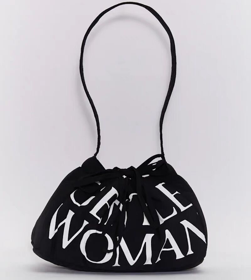GENTLEWOMAN Dumpling with Cotton Letters 2025 New Versatile Ice Same Style Single Shoulder Underarm Bun from Thailand