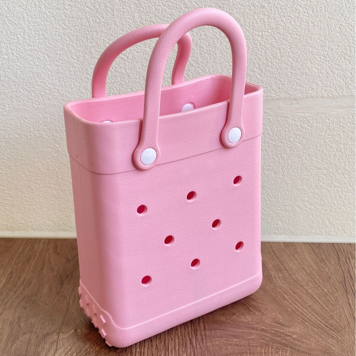 Women's Handheld EVA Beach Hole 2024 New Product Storage Waterproof Small Square Bag