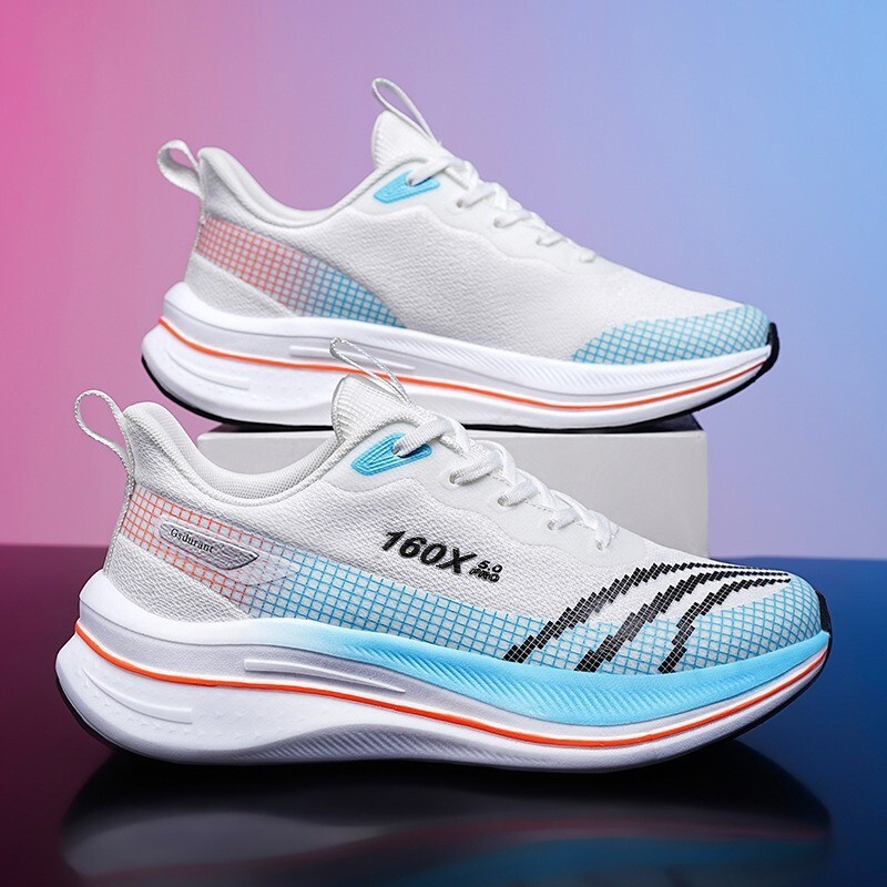 Sports fashionable casual trendy and versatile men's shoes, breathable mesh fabric, summer new student running shoes