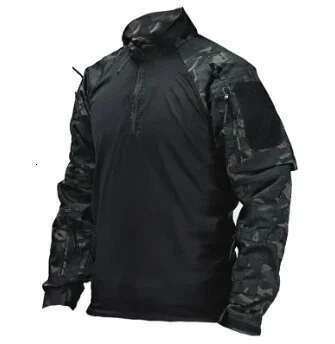 Tactical Shirts Combat Shirt Men Clothing Long Sleeve T-Shirts Breathable Airsoft T-shirt Camo Quick-dry Paintball T-Shirt Tops