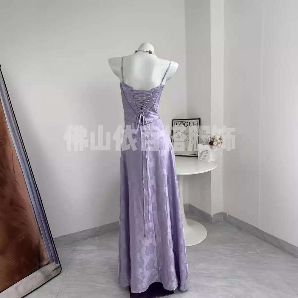 White Dress Maxi Dress New Embroidered Flower Long Skirt With High-End Feel, Children's Fishbone Heavy Industry Camisole Skirt, Slimming Dress KQ
