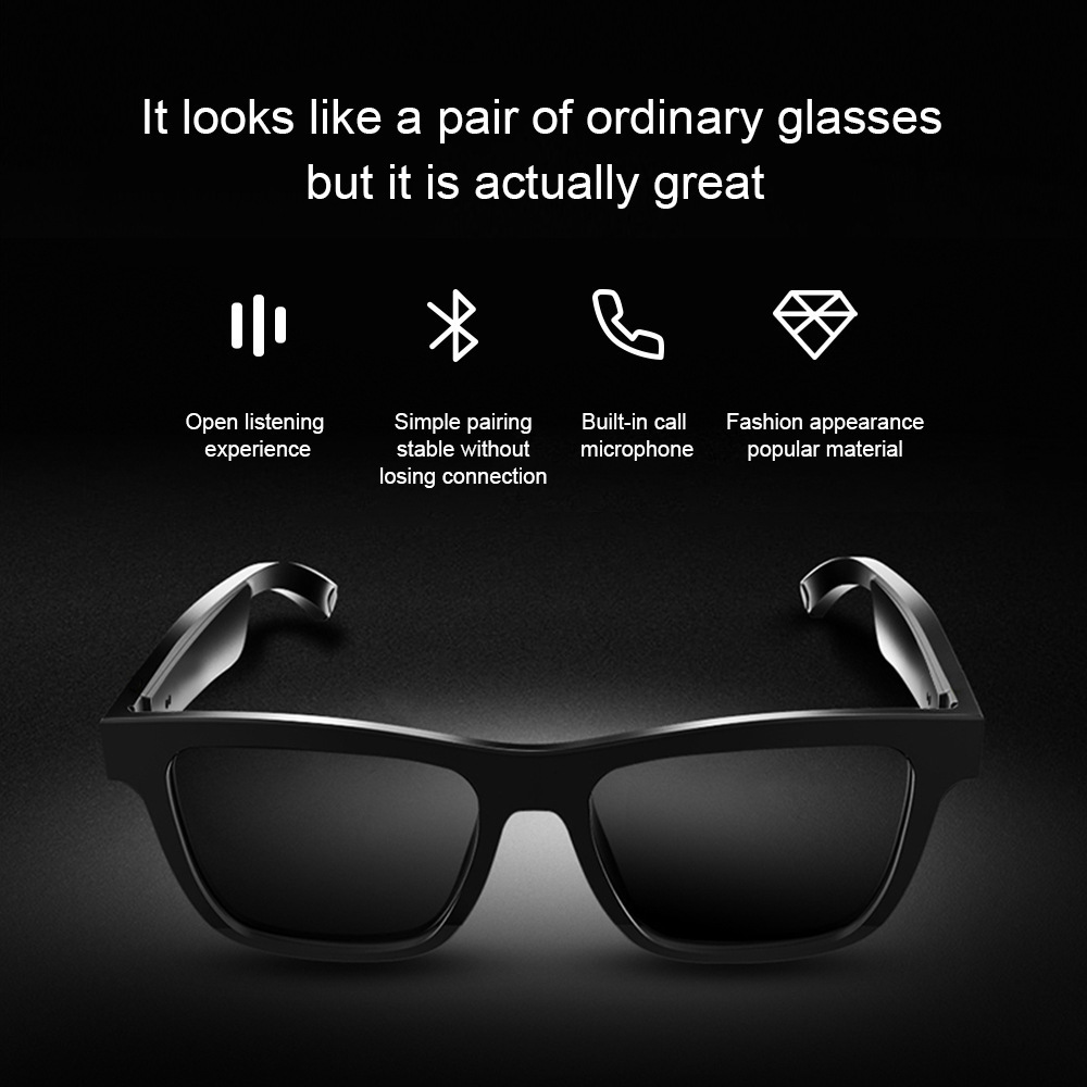 AI translation glasses E10pro intelligent audio glasses riding sunglasses Bluetooth call listening glasses 241105