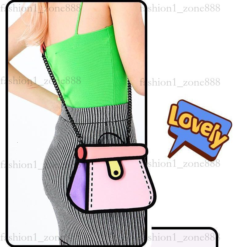 Super Cute Designer Bag Fashion 2D Cartoon Tote Bag High Quality Canvas Handbag Luxury Mini Shoulder Bags Outdoor Beach Party Holiday Gift Summer Godd