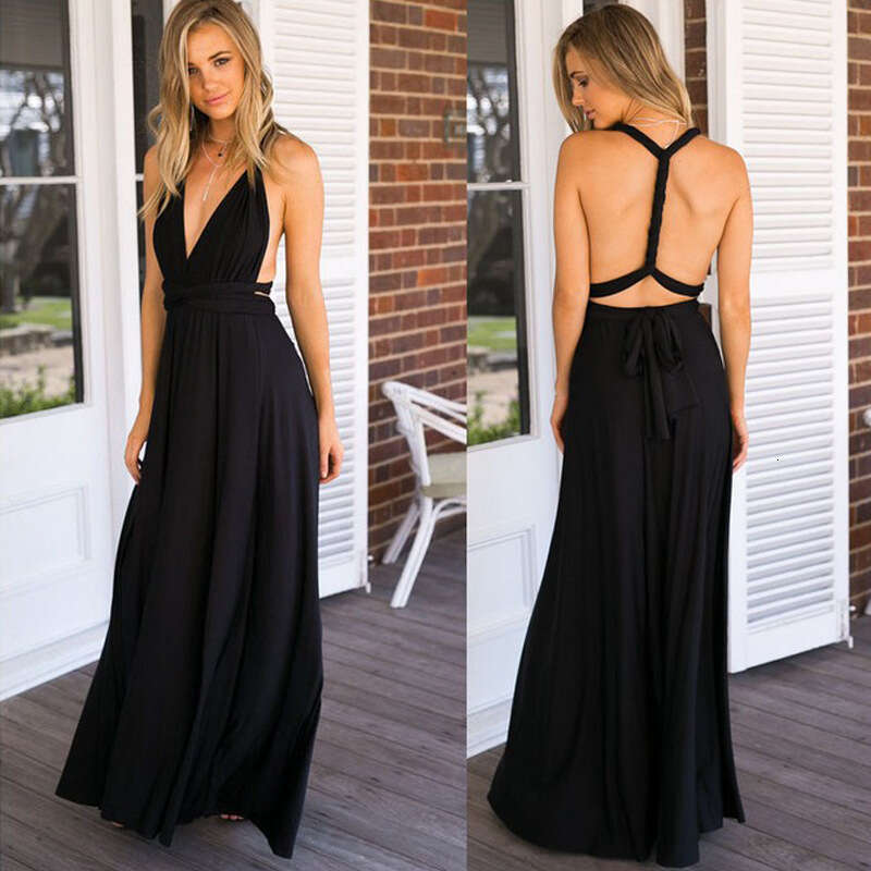 White Dress Maxi Dress Multiple Wearing Methods, Multiple Ropes, Cross Over, Open Back, Sexy Bandage Long Dress, Formal Dress KQ