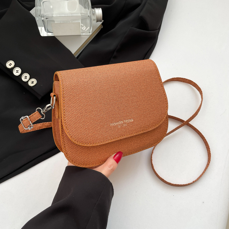 Cute And Minimalist Luxury Bag For Women 2025 New Trend Korean Version Saddle Texture Sen Series Crossbody Free Delivery Designer Bag Small Versatile 