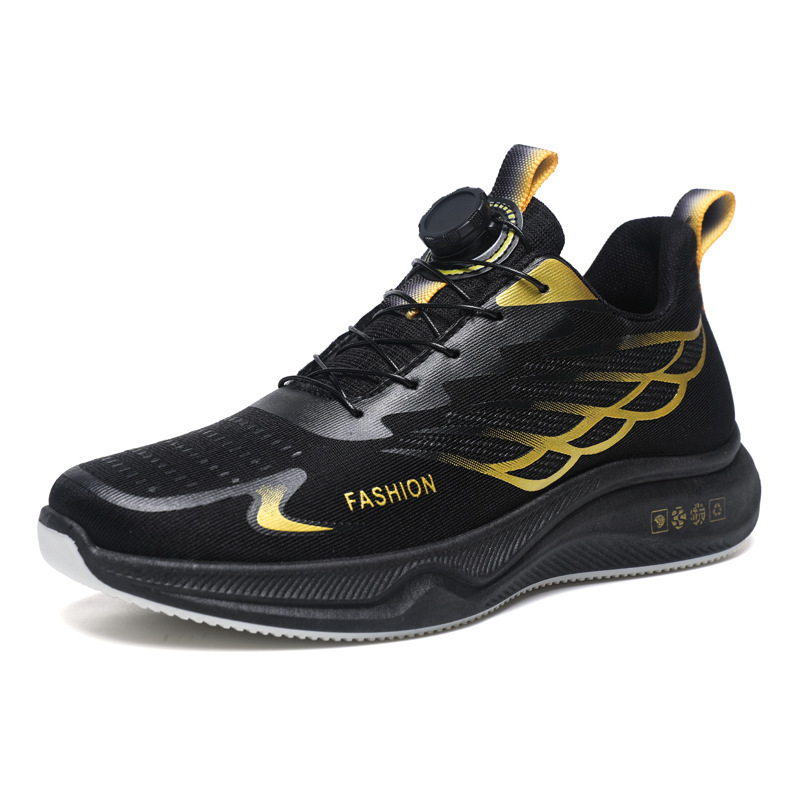 Men's 2025 new Flyknit breathable ultra light running casual youth versatile men's sports shoes