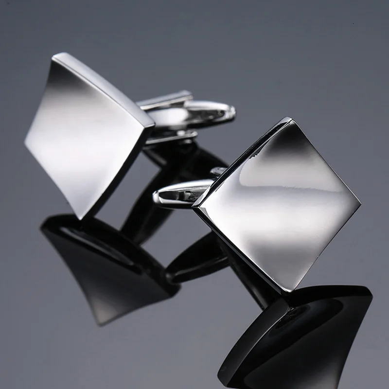 High Quality Cufflinks Cuff Links Mens French Square Button Shirts Accessories Business Jewelry 250515