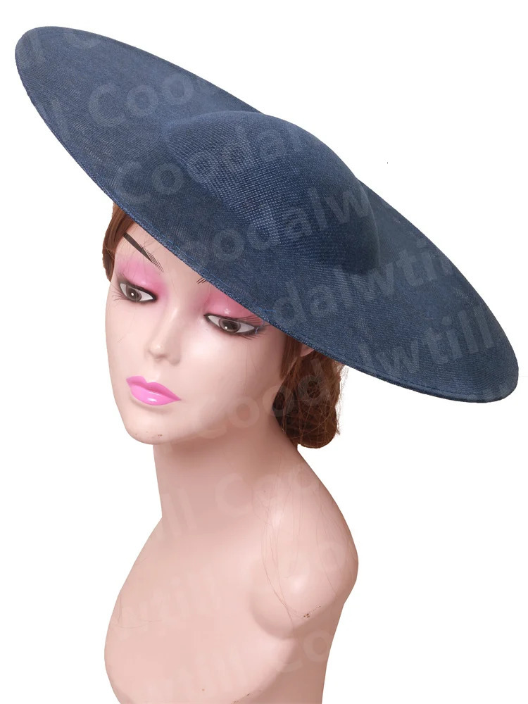 40CM Big Fascinators Base DIY Hair Accessories Hat Women Derby Wedding Headpiece Ladies Church Race Maillinery Cap Supplies 250514