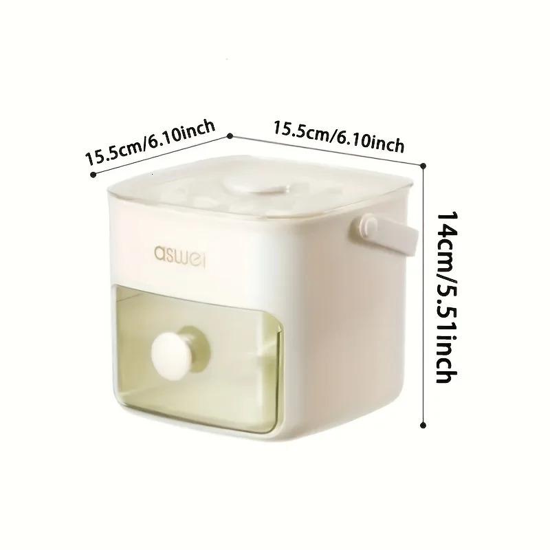 48-Cube Ice Maker with Easy Press Cap - Double Layer Press Portable Household Ice Storage Ice Box 250515