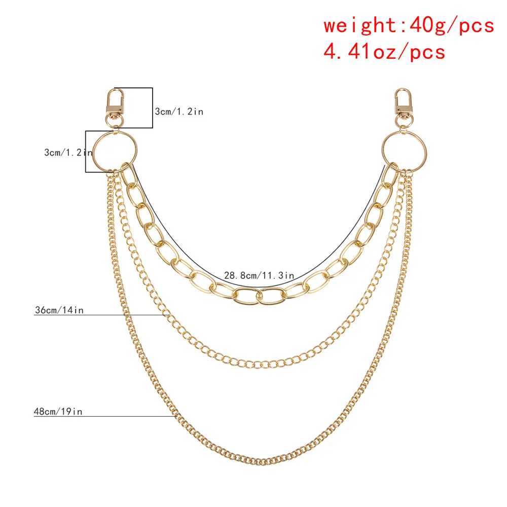 Vintage Long Metal Rock Trousers Hipster Pant Jean Keychain Ring Clip Tassel Keychains Women Accessory Y250515