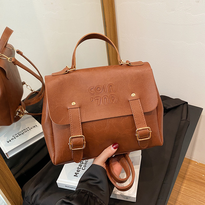 Free Delivery Designer Bag College Style Briefcase Women's Winter New Fashionable Backpack 2025 Niche Trend Versatile Texture Internet Celebrity 