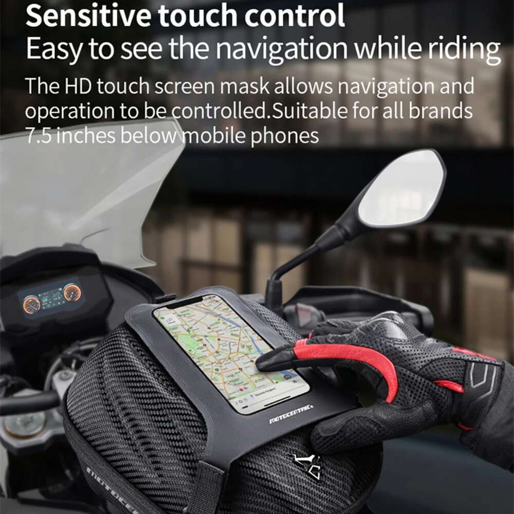 Waterproof Quick Release Motorcycle Bags With Navigation Hard Case Motorbike Fuel Tank Lock Bag For Honda KAWASAKI