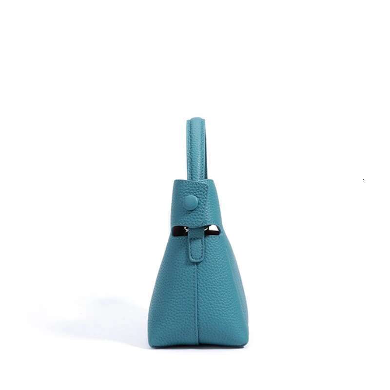 Jonlily Women Genuine Leather Shoulder Female Handbag Small Bucket Daybag Mini Crossbody Phone Bag Purse -Kg1871